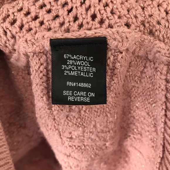 Torrid Pink Purple Sparkle Knit Sweater Top 00 - Picture 4 of 6